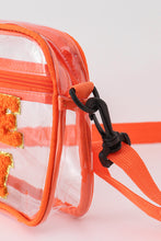 Load image into Gallery viewer, Orange GAME DAY french knot single-shoulder bag
