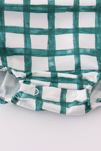 Load image into Gallery viewer, Green plaid bubble set
