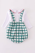 Load image into Gallery viewer, Green plaid bubble set
