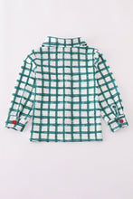 Load image into Gallery viewer, Green plaid button down shirt

