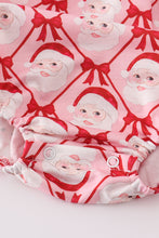 Load image into Gallery viewer, Red santa claus smocked bubble
