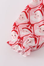 Load image into Gallery viewer, Red santa claus smocked bloomer set
