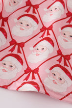 Load image into Gallery viewer, Red santa claus smocked ruffle pants set
