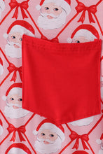 Load image into Gallery viewer, Red santa claus print bamboo mom gown
