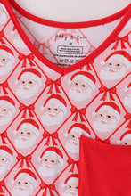 Load image into Gallery viewer, Red santa claus print bamboo mom gown
