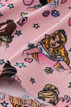 Load image into Gallery viewer, Pink princess bamboo pajamas set
