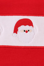 Load image into Gallery viewer, Red santa claus embroidery plaid pants set
