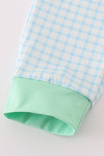 Load image into Gallery viewer, Green Noah&#39;s Ark applique ruffle pants set
