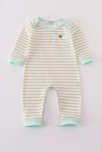 Load image into Gallery viewer, Khaki stripe romper
