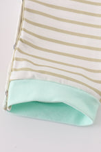Load image into Gallery viewer, Khaki stripe romper
