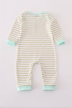 Load image into Gallery viewer, Khaki stripe romper
