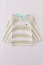 Load image into Gallery viewer, Khaki stripe top
