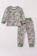 Load image into Gallery viewer, Camouflage print pants set
