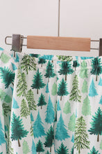 Load image into Gallery viewer, Green christmas tree print pajamas set

