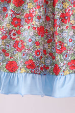 Load image into Gallery viewer, Pink christmas tree applique ruffle dress
