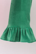 Load image into Gallery viewer, Pink nutcracker embroidery velvet ruffle pants set
