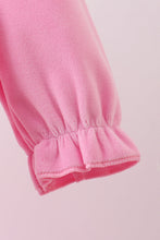 Load image into Gallery viewer, Pink nutcracker embroidery velvet dress
