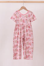 Load image into Gallery viewer, Pink christmas tree bamboo jumpsuit
