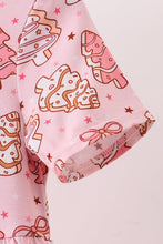Load image into Gallery viewer, Pink christmas tree bamboo jumpsuit

