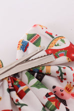 Load image into Gallery viewer, Red nutcracker print sailor hair bow

