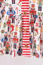 Load image into Gallery viewer, Red nutcracker print bloomer set
