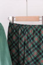 Load image into Gallery viewer, Forest velvet ruffle pants set
