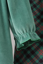 Load image into Gallery viewer, Forest velvet ruffle pants set
