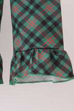 Load image into Gallery viewer, Forest velvet ruffle pants set
