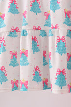 Load image into Gallery viewer, Mint christmas tree ruffle pants set
