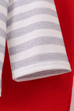 Load image into Gallery viewer, Red stripe excavator applique pants set
