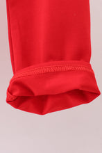 Load image into Gallery viewer, Red stripe excavator applique pants set
