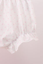Load image into Gallery viewer, Pink bow embroidery ruffle bloomer set
