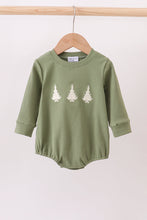 Load image into Gallery viewer, Green christmas tree ribbon embroidery bubble
