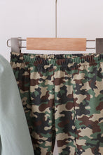 Load image into Gallery viewer, Camouflage santa claus applique ruffle pants set
