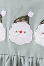 Load image into Gallery viewer, Camouflage santa claus applique ruffle pants set

