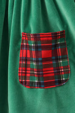 Load image into Gallery viewer, Green christmas tree applique velvet pants set
