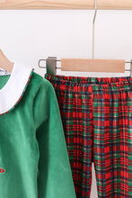 Load image into Gallery viewer, Green christmas tree applique pants set
