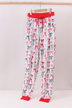 Load image into Gallery viewer, Red bow bamboo mom pajamas pants

