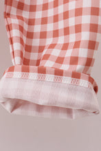 Load image into Gallery viewer, Gingham corduroy pants set

