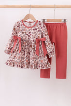Load image into Gallery viewer, Autumn bloom corduroy ruffle pants set
