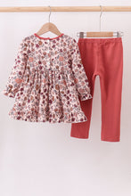 Load image into Gallery viewer, Autumn bloom corduroy ruffle pants set
