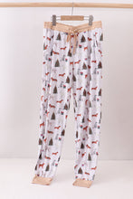 Load image into Gallery viewer, Christmas tree animal adult bamboo pajamas pants
