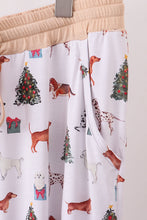 Load image into Gallery viewer, Christmas tree animal adult bamboo pajamas pants
