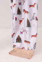 Load image into Gallery viewer, Christmas tree animal adult bamboo pajamas pants
