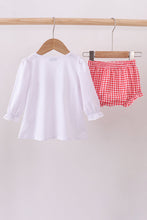 Load image into Gallery viewer, White deer embroidery bloomer set
