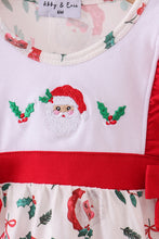 Load image into Gallery viewer, Red santa claus embroidery ruffle bubble
