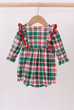 Load image into Gallery viewer, Green plaid ruffle bubble

