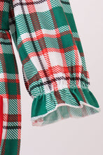 Load image into Gallery viewer, Green plaid ruffle bubble
