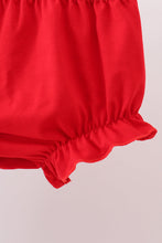 Load image into Gallery viewer, Green plaid ruffle bloomer set
