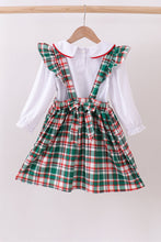 Load image into Gallery viewer, Green plaid ruffle 2pc set
